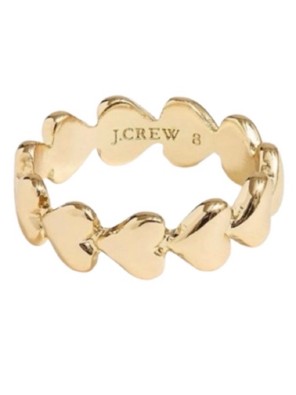 🆕- J. Crew Women's Eternity Heart Ring. Size: 8